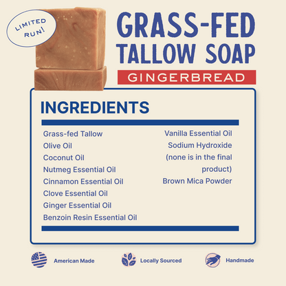 Grass-Fed Tallow Soap (2 Pack)