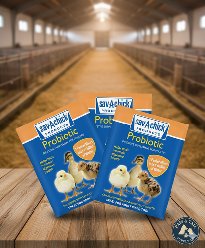 Sav-A-Chick Probiotic Digestive Health Supplement Poultry 3PCK