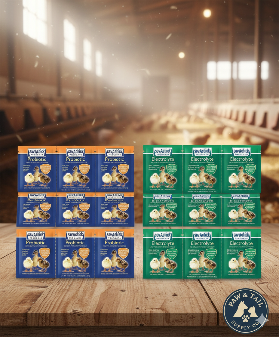 Sav-A-Chick 18PK Bundle Electrolyte Vitamin & Probiotic Poultry Health Packets