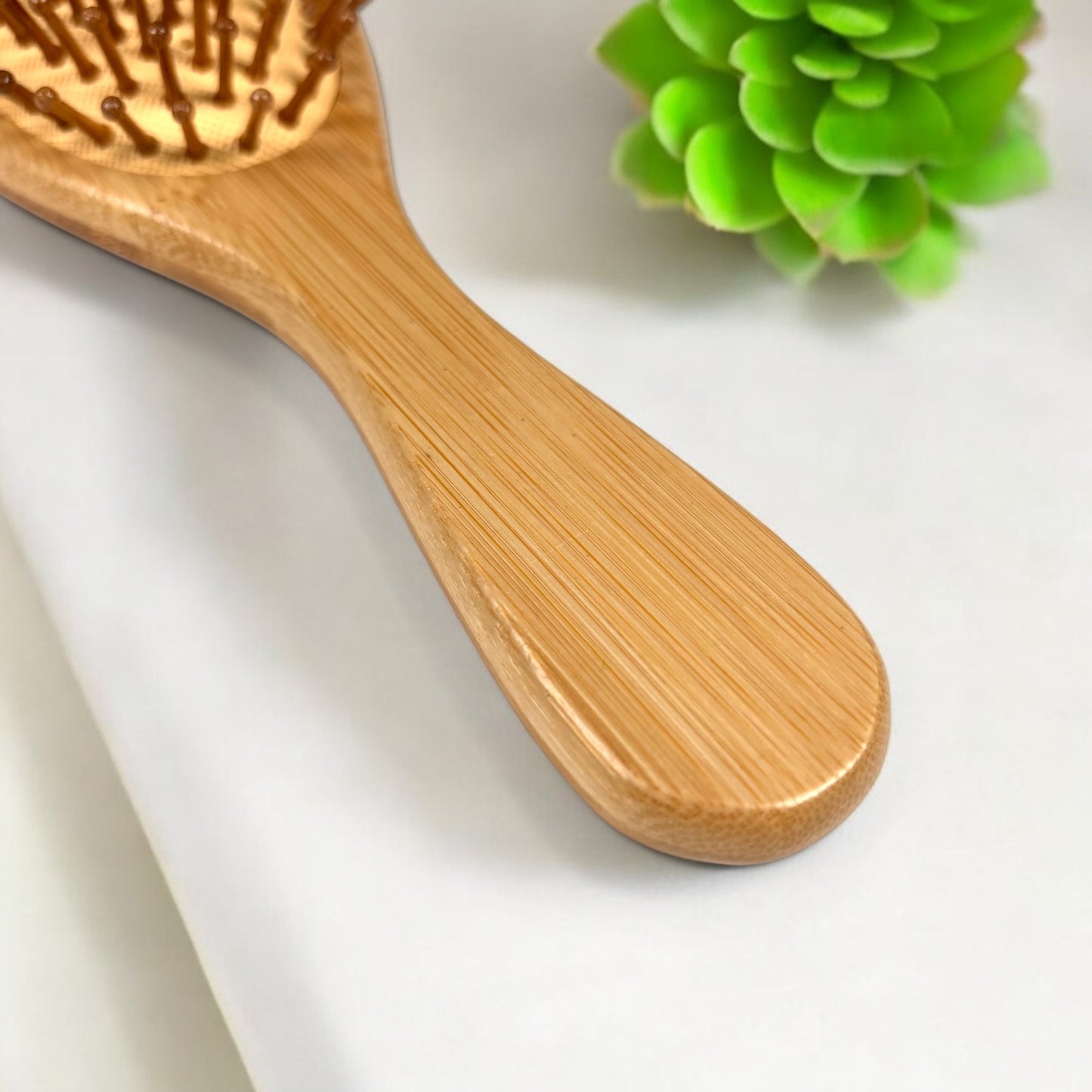 Bamboo Rounded Hair Brush | Classic Handle