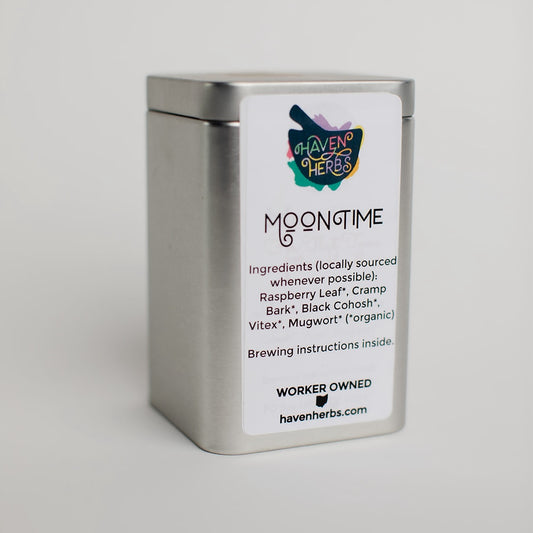 Moontime tisane by Haven Herbs. For "that time of the month".