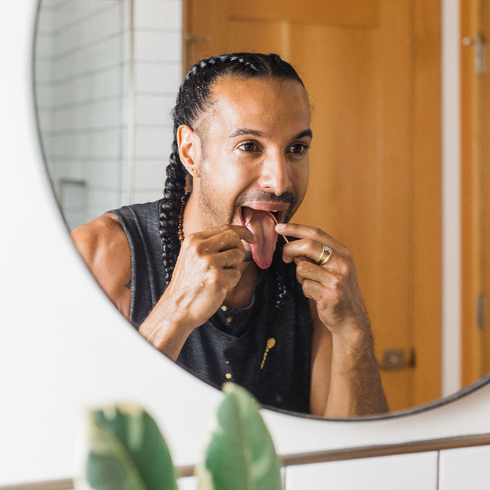 Copper Tongue Cleaner: Ayurvedic Tongue Scraping Tool