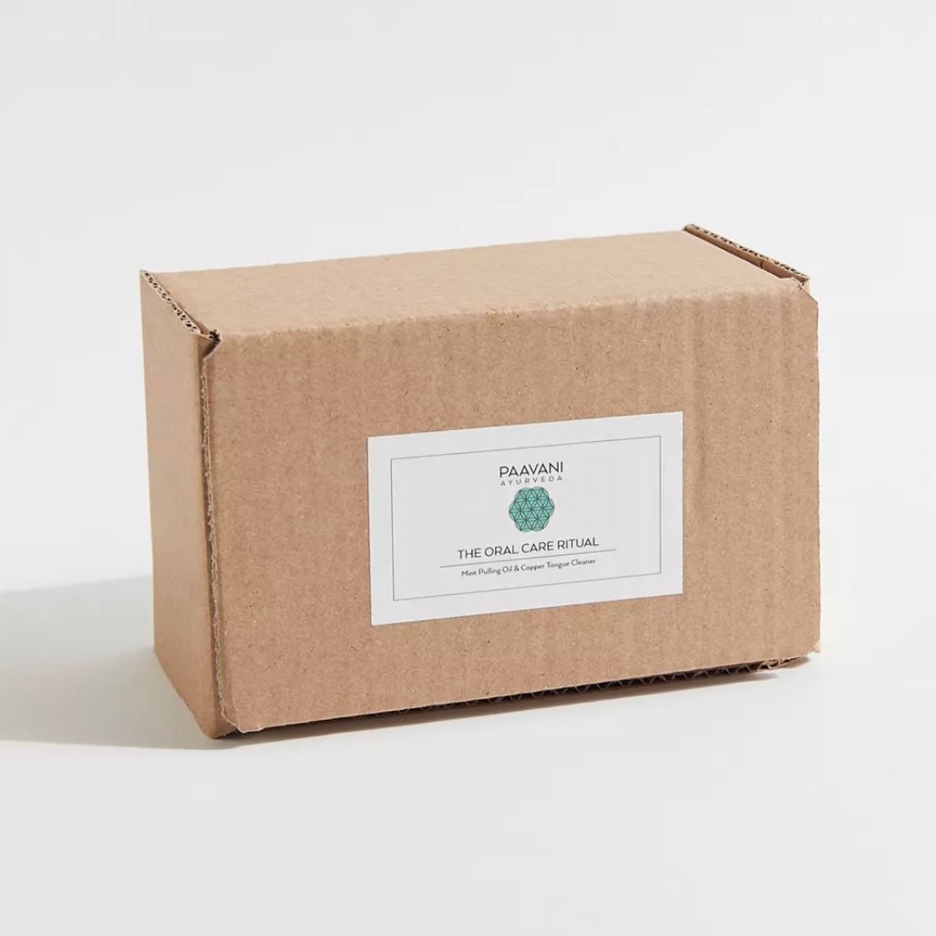 Mint Oral Care Ritual: Ayurvedic Oil Pulling & Tongue Cleaning