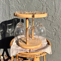 Bamboo Wine Serving Holder