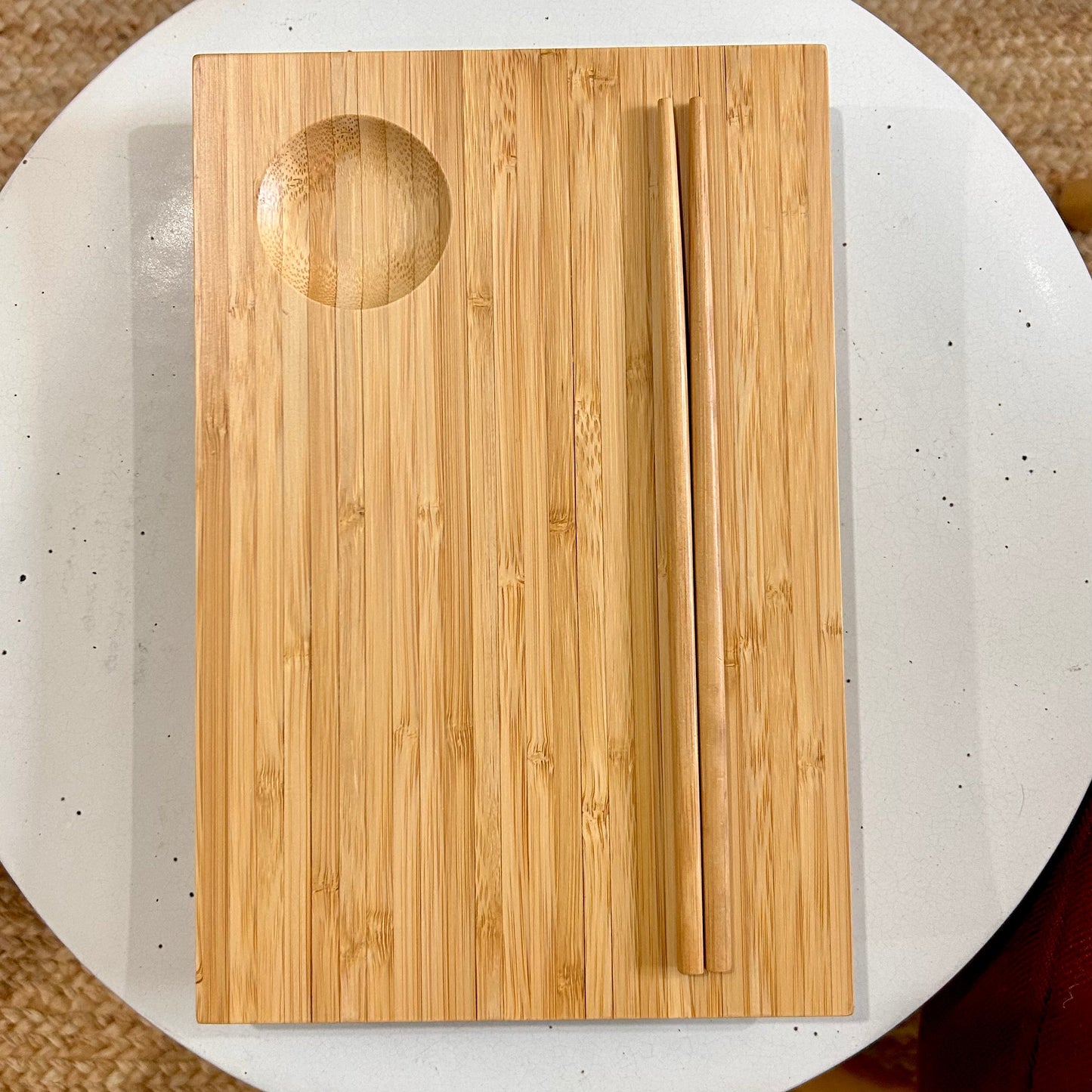 Bamboo Sushi Plate Set
