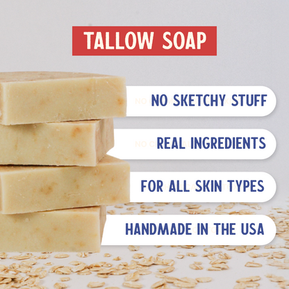 Grass-Fed Tallow Soap (2 Pack)