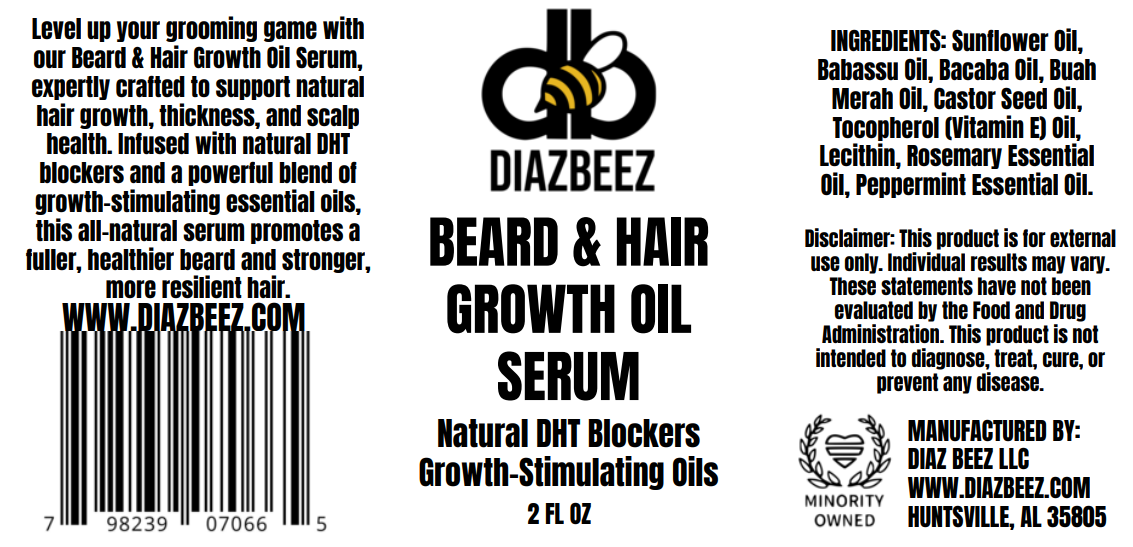 Beard & Hair Growth Oil Serum