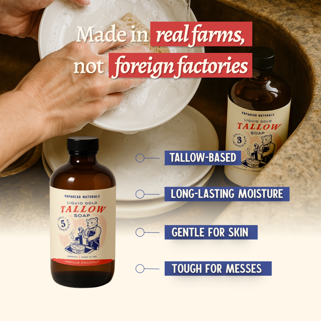 Liquid Gold Tallow Soap - 16 oz