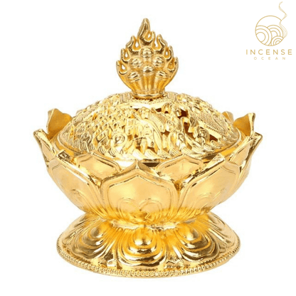 Lotus Flower Censer Incense Holder
