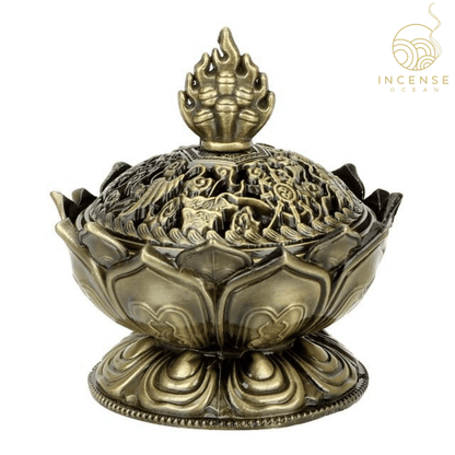 Lotus Flower Censer Incense Holder