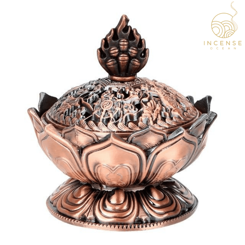 Lotus Flower Censer Incense Holder