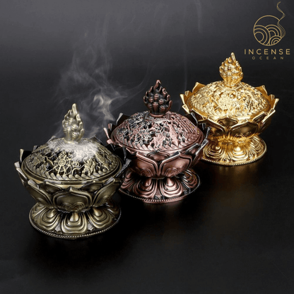 Lotus Flower Censer Incense Holder