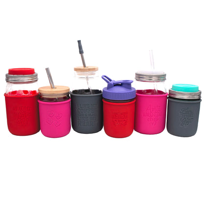 Anti-Valentine's Day Laser Engraved Mason Jar Sleeves