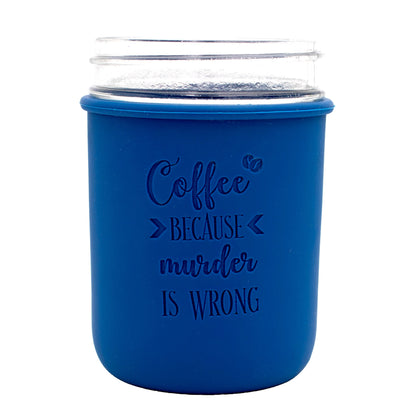 Coffee Lovers Laser Engraved Mason Jar Sleeves