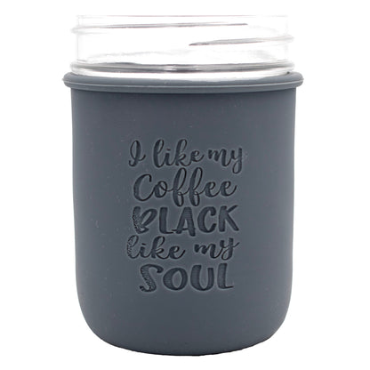 Coffee Lovers Laser Engraved Mason Jar Sleeves