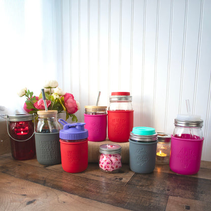 Anti-Valentine's Day Laser Engraved Mason Jar Sleeves
