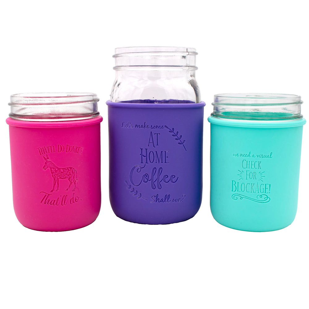 Laser Engraved Mason Jar Pint Sleeves (Quart and Wide Mouth )