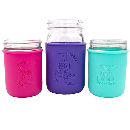 Laser Engraved Mason Jar Pint Sleeves (Quart and Wide Mouth )