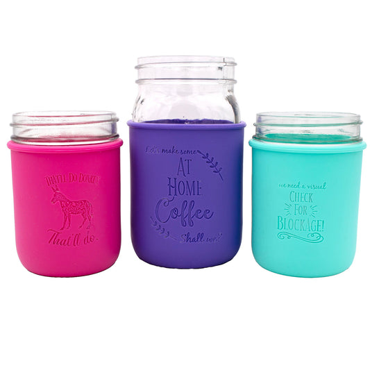 Laser Engraved Mason Jar Pint Sleeves (Quart and Wide Mouth )