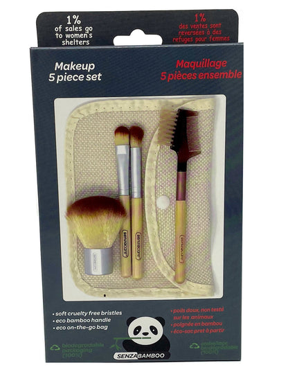 Bamboo Makeup Brush Set