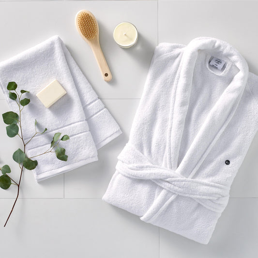 Terry Robe in Lightweight Cotton