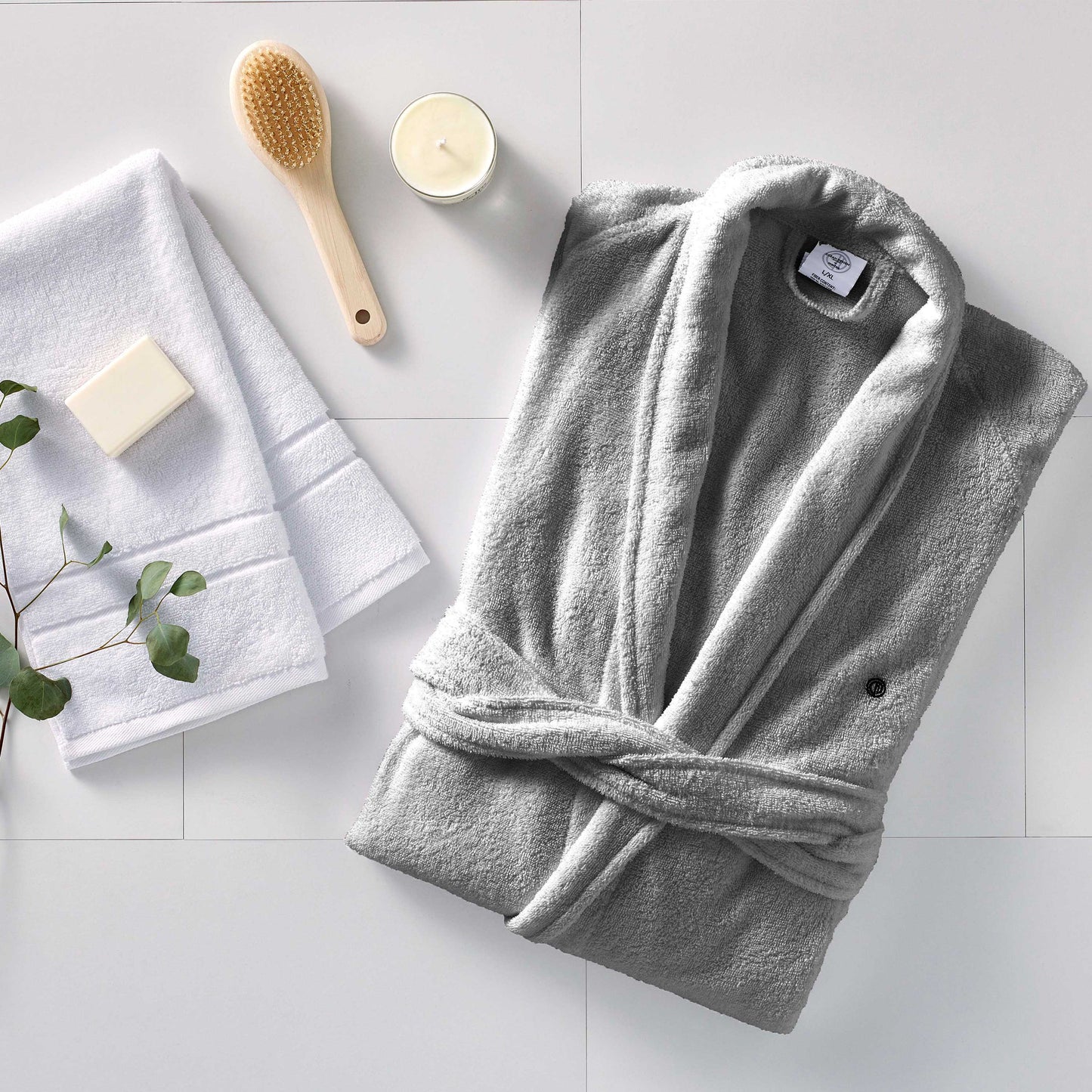Terry Robe in Lightweight Cotton