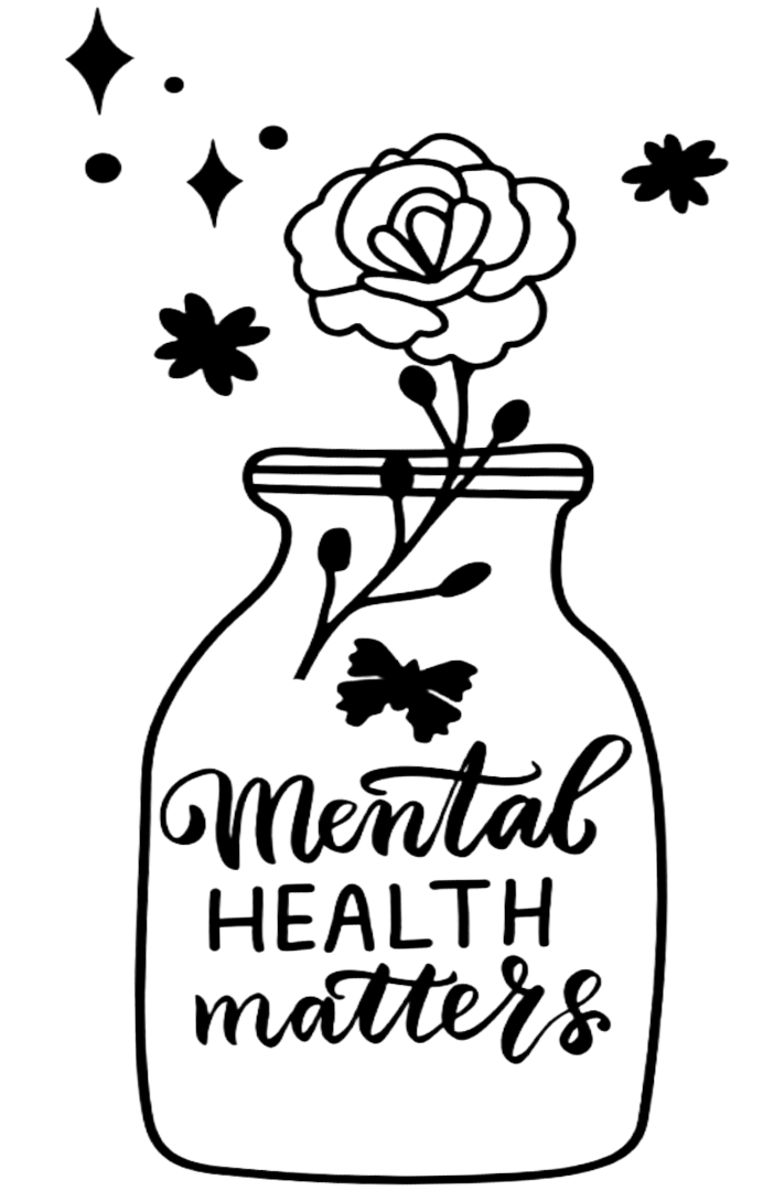 "Mental Health Matters" Laser Engraved Silicone Mason Jar Sleeve