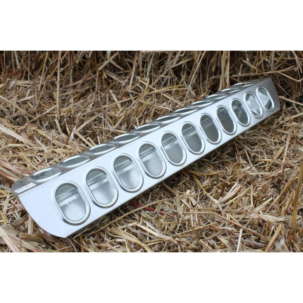 Miller 24" Galvanized Slide Top Poultry Chicken Feeder 9830