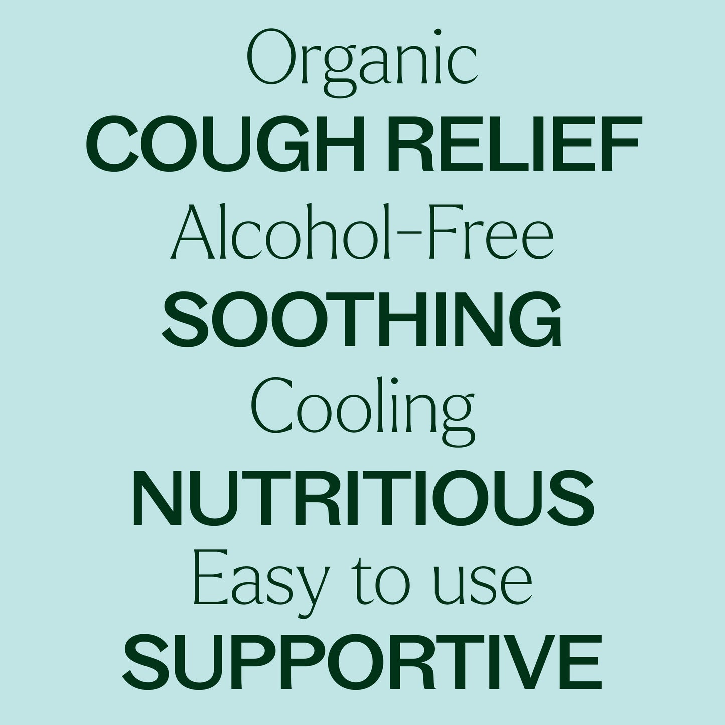 Cough Relief Organic Herbal Glycerite