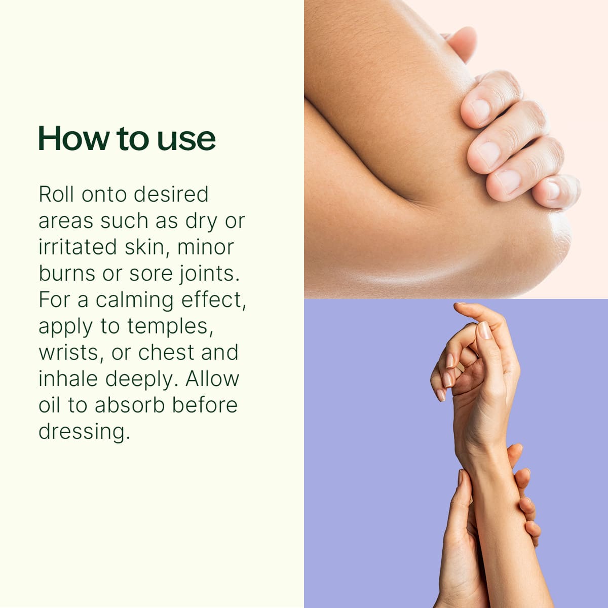 Organic Lavender & Frankincense Castor Body Oil Roll-On 30 mL