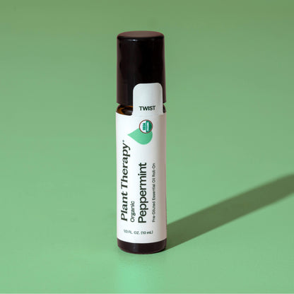 Organic Peppermint Essential Oil Pre-Diluted Roll-On