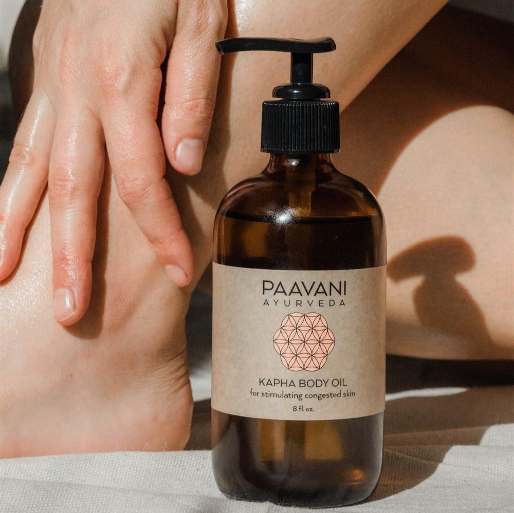 Kapha Body Oil: Invigorating Ayurvedic Abhyanga Oil for Oily, Congested Skin