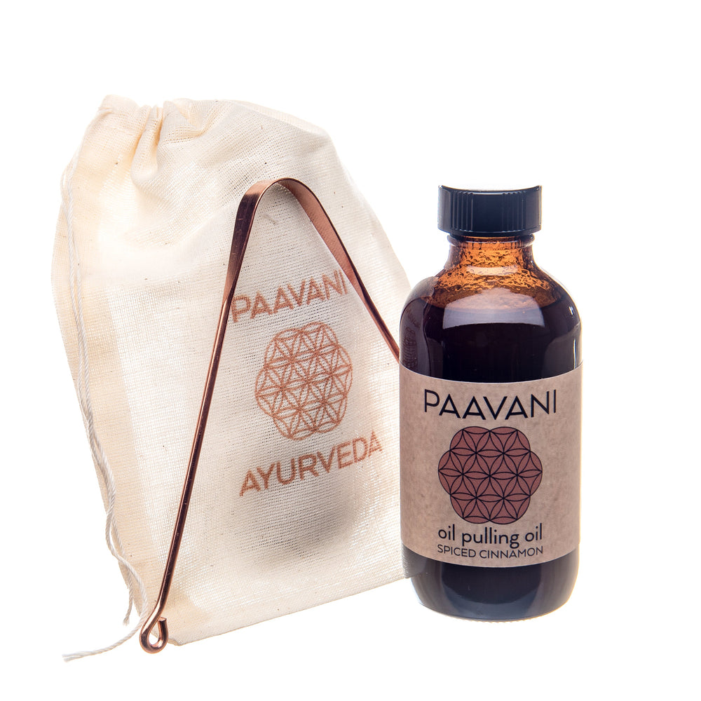 Cinnamon Oral Care Ritual: Ayurvedic Oil Pulling & Tongue Cleaning