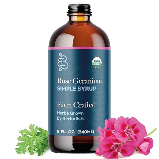 Rose Geranium Simple Syrup