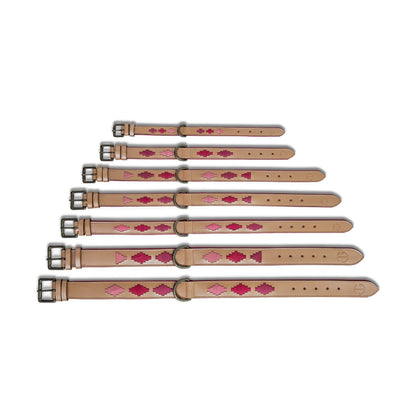 Rosé Lumière Leather Dog Collar