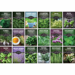 18 Culinary Herb Seed Collection - Favorite Herbs for Cooking