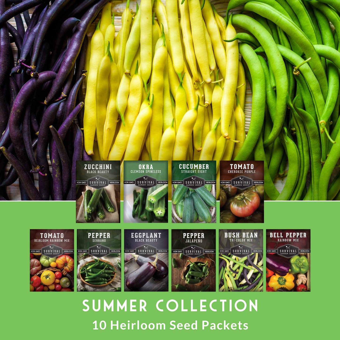 Summer Vegetable Collection - 10 Hot Weather Vegetables