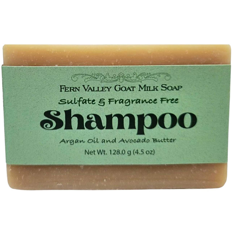 Goat Milk Shampoo Bar |  Argan Oil & Avocado Butter | Fragrance-Free