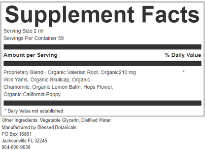 Organic Sleepy Time Glycerite