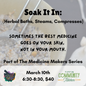 Soak It In: Herbal Baths, Steams, Compresses & More