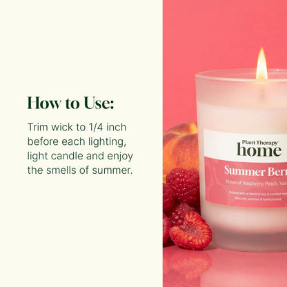 Summer Berry Naturally Scented Candle