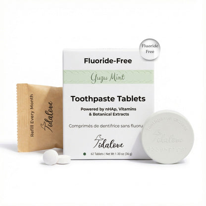 Fluoride-Free Yuzu Mint Toothpaste Tablets — 1 Month