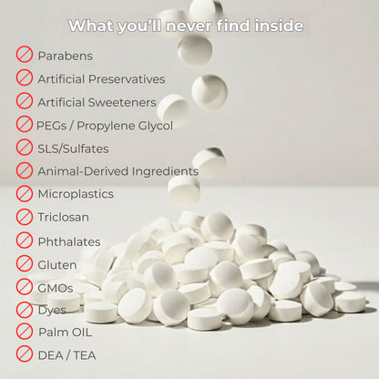 Toothpaste Tablets: Fresh Minty Yuzu