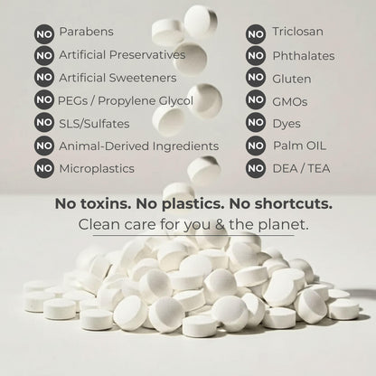 Fluoride Cool Mint Toothpaste Tablets — 1 Month