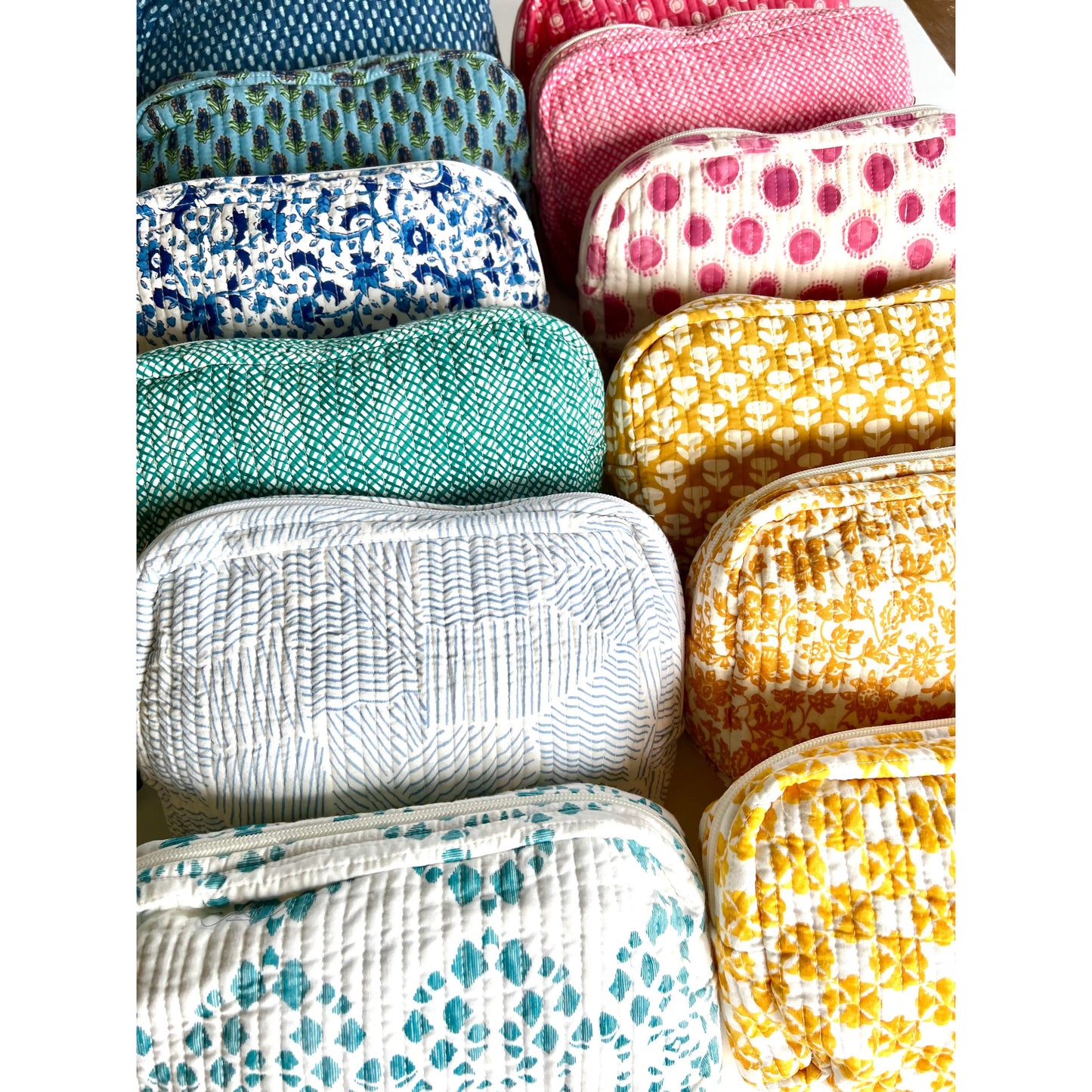 Travel Pouch Made from Upcycled Fabric