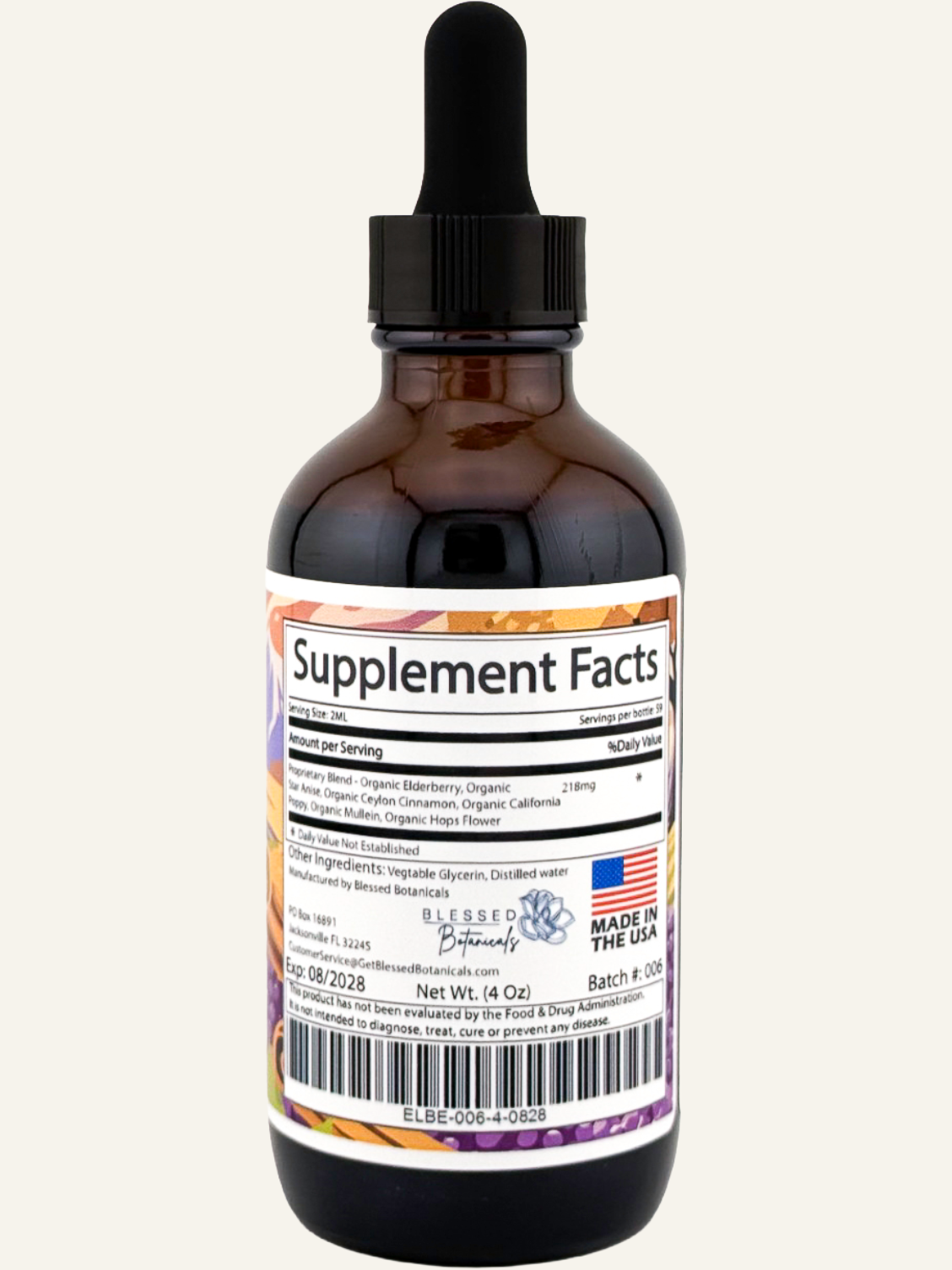 Organic Elderberry Glycerite Blend