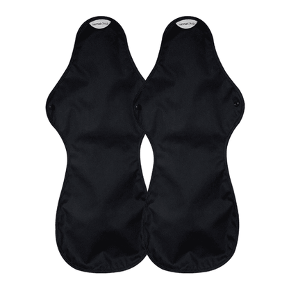 Organic Reusable Pads - 2 Super Ultra Pads in Black