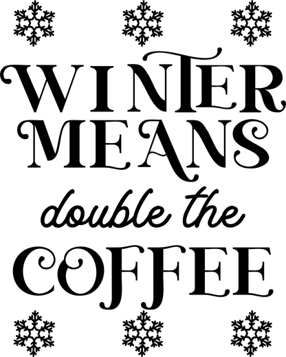 Humorous Winter Laser Engraved Mason Jar Sleeves