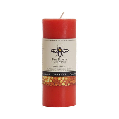 100% Pure Beeswax Pillar Candles (Multiple Colors)
