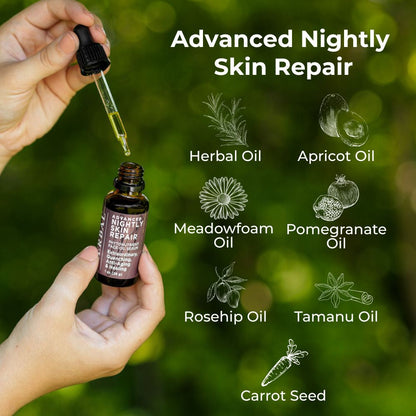 Advanced Nightly Skin Repair with Organic Tamanu Oil